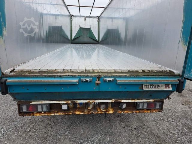 Polpriklopnik s premičnim dnom REISCH 65 cbm Schubboden, BPW Trommel, Kornschieber