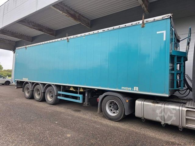 Polpriklopnik s premičnim dnom REISCH 65 cbm Schubboden , BPW trommel, ALCOA LM Felgen