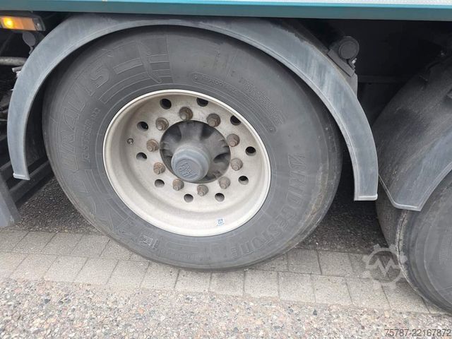 Polpriklopnik s premičnim dnom REISCH 65 cbm Schubboden , BPW trommel, ALCOA LM Felgen