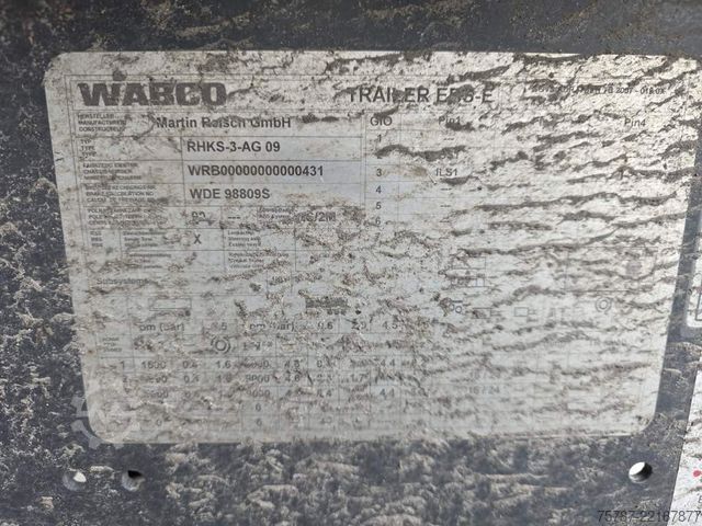 Polpriklopnik kiper REISCH 49 cbm Getreidekipper, SAF Trommel, Lift