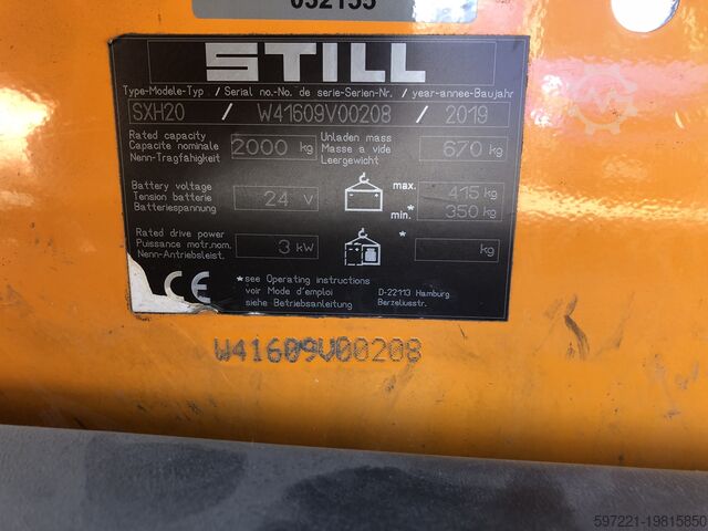 Electric Pallet Trucks Still SXH 20