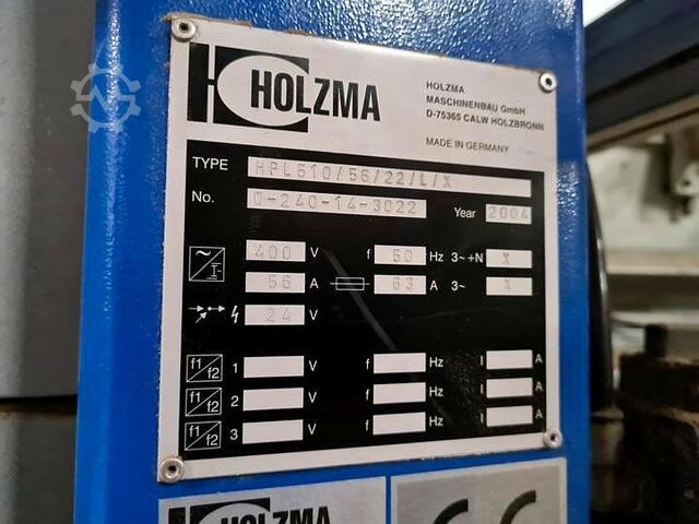 Sierra de panel HOLZMA HPL 510/56/22/L/X