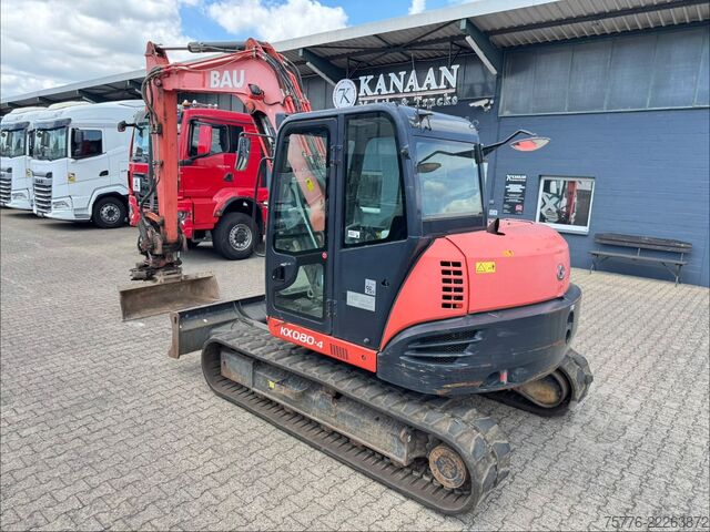 ミニショベル KUBOTA KX080-4    Rototilt RS30  + Sortier/Greifmodul