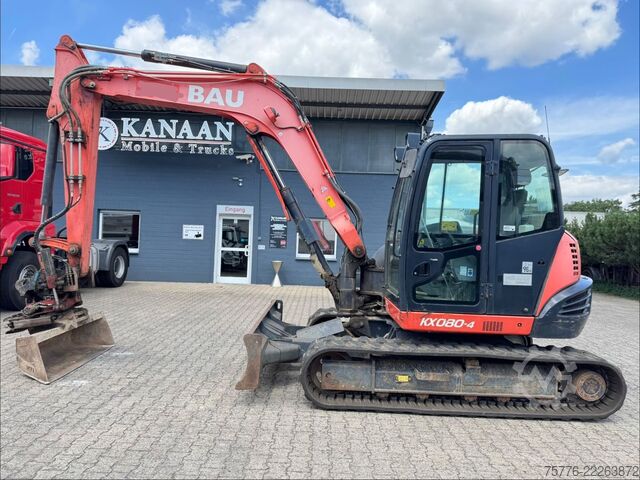ミニショベル KUBOTA KX080-4    Rototilt RS30  + Sortier/Greifmodul