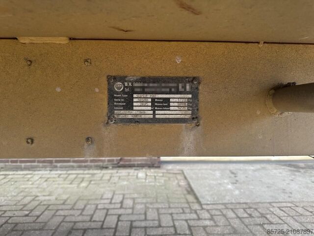 Lådvagn för bakom kran / lastare  Bakkenwagen voor achter kraan / shovel