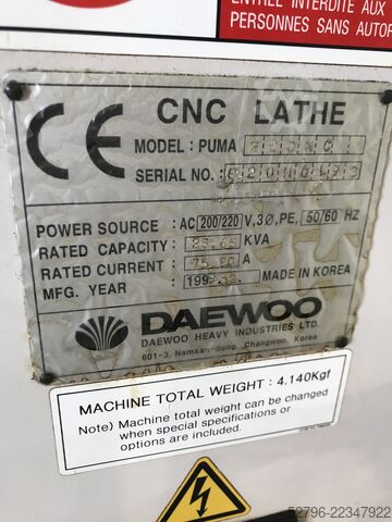 CNC-treipink Daewoo Puma 200MC