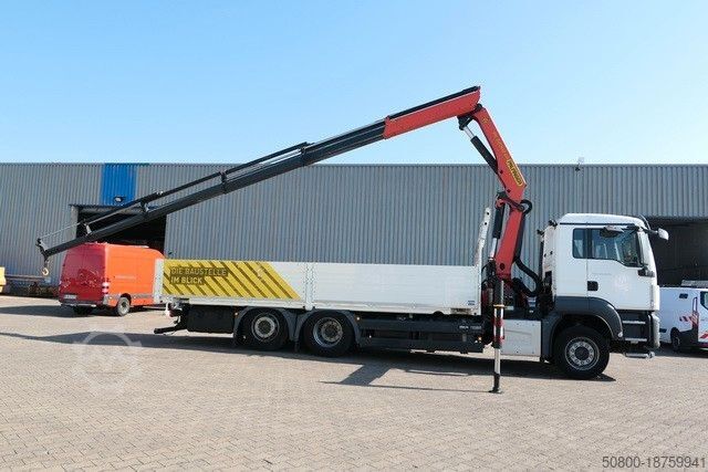 فلیټ بیډ ټرک MAN 26.440 TGS LL 6x2, Palfinger PK 22002, Klima,AHK