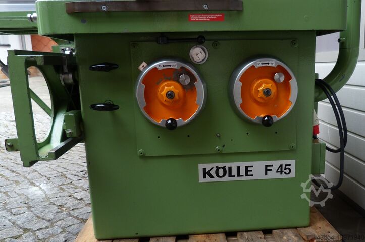 Fraiseuse pivotante fraiseuse à broche pivotante fraiseuse KÖLLE mit Lieferung nach D und in EU F45 m Vorschub u Rolltisch TOP ZUSTAND