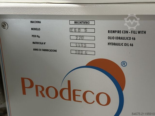 Briquetting press PRODECO E60 S