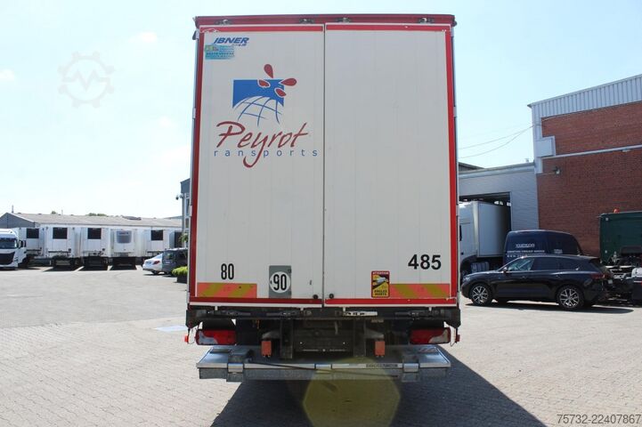 Platformas kravas automašīna ar tentu Scania P280 E6 Schiebeplane  Edscha  LBW 2t.  Navi