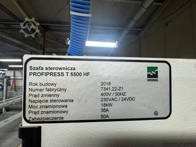 Linie de producție parchet WEINIG PowerMat 2400+ ProfiPress T 5500 HF