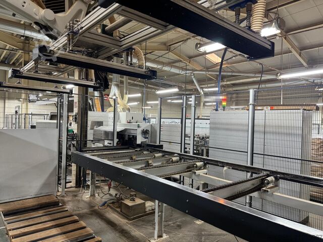 Linie de producție parchet WEINIG PowerMat 2400+ ProfiPress T 5500 HF