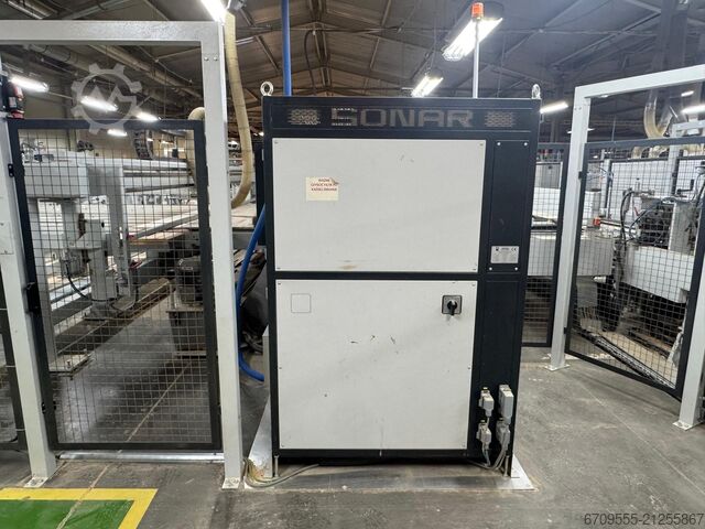 Linie de producție parchet WEINIG PowerMat 2400+ ProfiPress T 5500 HF