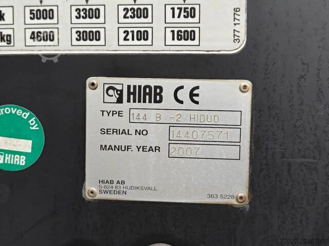Sistem lengan pengait MAN TGX 26.400 Container Hyvalift Crane HIAB 144