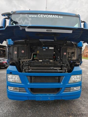 Sistem lengan pengait MAN TGX 26.400 Container Hyvalift Crane HIAB 144