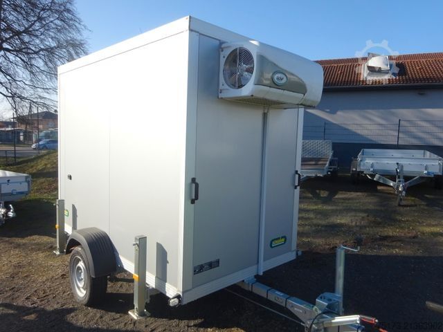 Šaldytuvas priekaba UNSINN FZ-TECHNIK 1,3 to 1-Achs Getränke-Kühlkofferanhänger Typ C6