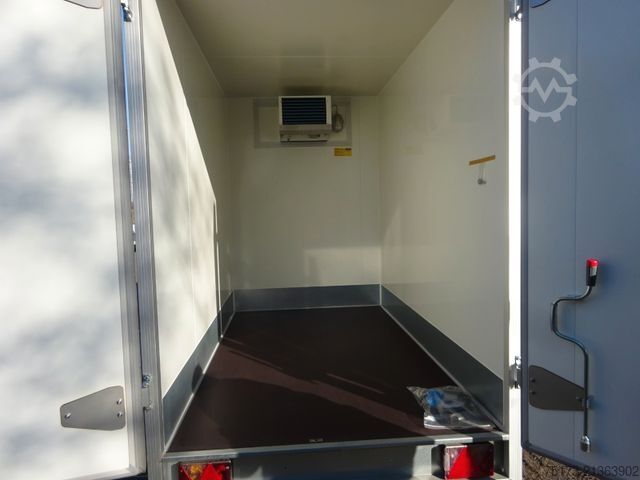 Šaldytuvas priekaba UNSINN FZ-TECHNIK 1,3 to 1-Achs Getränke-Kühlkofferanhänger Typ C6