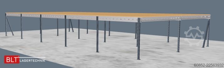 Skladiščna platforma 10x20m Lagerbühne , Belastung : 500kg/qm Unterkante: 2,5m ,ca. 200qm Systembühne