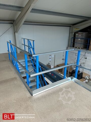 Skladiščna platforma 10x20m Lagerbühne , Belastung : 500kg/qm Unterkante: 2,5m ,ca. 200qm Systembühne