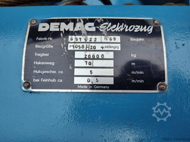 غلاف P1000 / P1200 H-20 وأسطوانة الكابل Mannesmann DEMAG P1000 / P1200