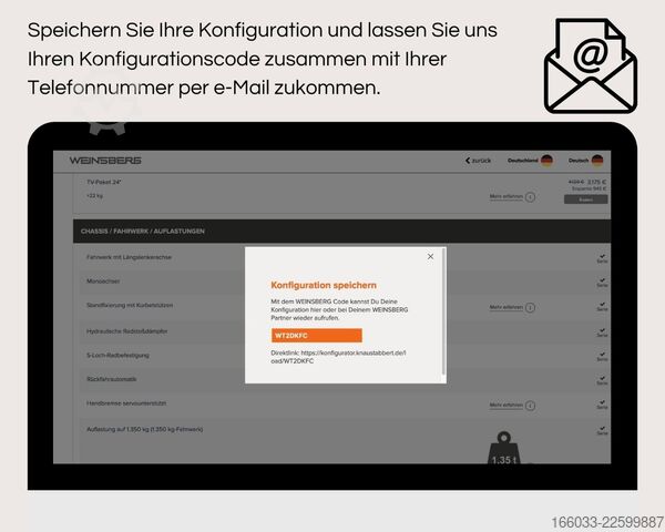Karavāna WEINSBERG CaraOne 420 QD Mod. 27 *Wunschkonfiguration*