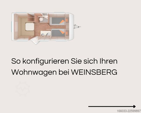 Karavāna WEINSBERG CaraOne 450 FU Mod. 27 *Wunschkonfiguration*