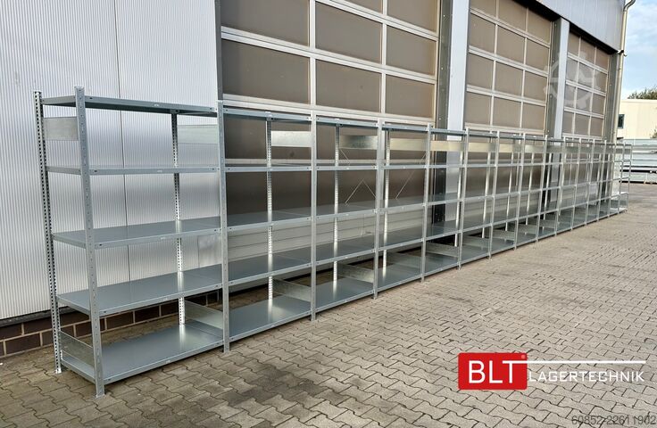 Modulinė lentyna ca. 15,06 lfm. Fachbodenregal META H: 200 cm , T: 60 cm , 150 kg pro Ebene