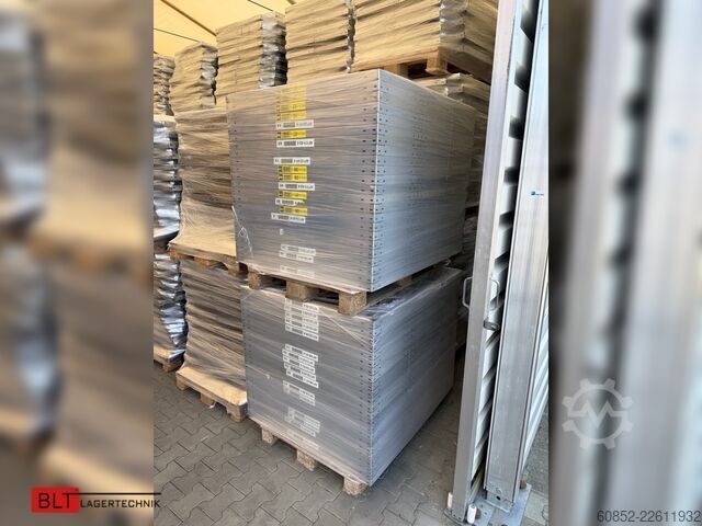 Modulreol ca. 3,06 lfm. Fachbodenregale META Clip, H: 250 cm , T: 40 cm , 100 kg pro Ebene