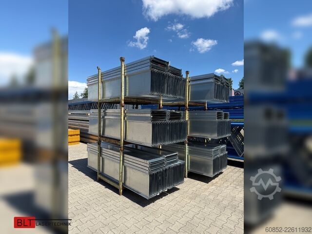 Modulreol ca. 3,06 lfm. Fachbodenregale META Clip, H: 250 cm , T: 40 cm , 100 kg pro Ebene
