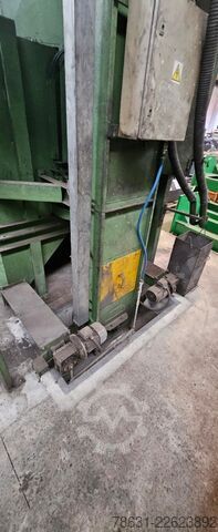 İki döner tablalı tabla tipi kumlama makinesi. STEM 14x6/2S/2WX1M