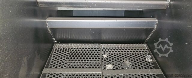 İki döner tablalı tabla tipi kumlama makinesi. STEM 14x6/2S/2WX1M