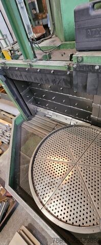 İki döner tablalı tabla tipi kumlama makinesi. STEM 14x6/2S/2WX1M