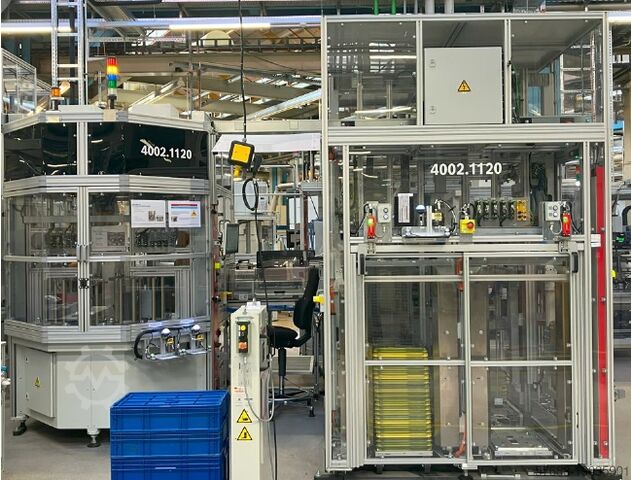 Máquina de montaje Batteriemontageanlage Montiermaschine