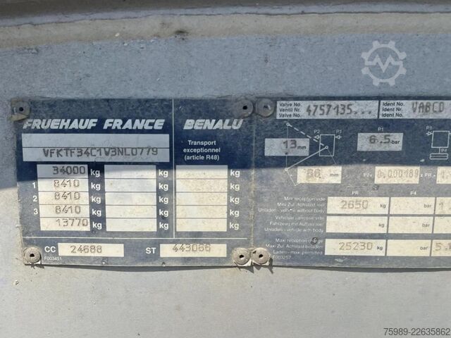 Wywrotka Fruehauf grain transport 46m 3 3 axels , ABS