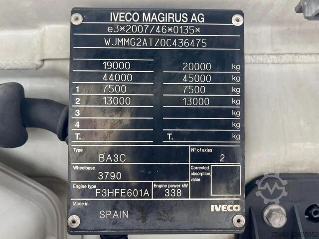 SZM มาตรฐาน Iveco S-WAY 460 CNG, RETARDER, ACC
