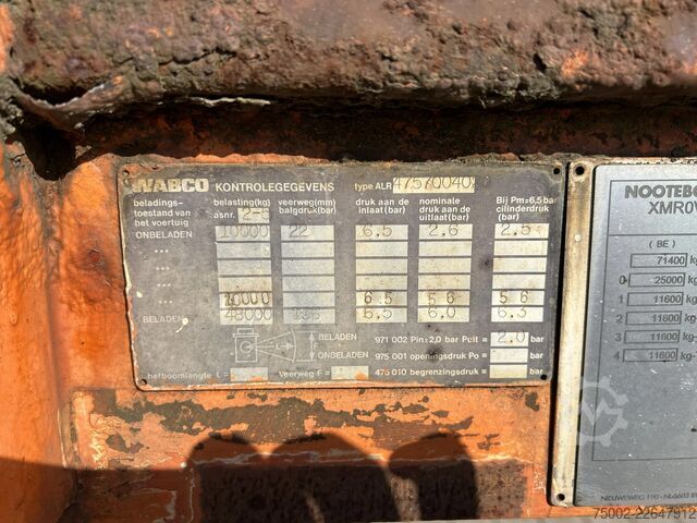 Prikolica s platformom Nooteboom OVB-73-04, 73 tons Ballast trailer, 4 axles, 3 ...