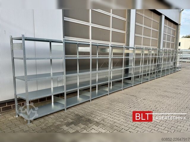  ca. 15,06 lfm. Fachbodenregal META H: 200 cm , T: 60 cm , 150 kg pro Ebene