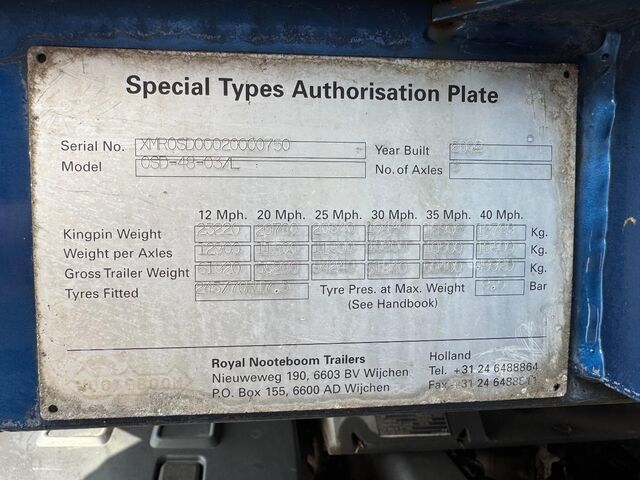  Nooteboom OSD-48-03L, Hef-, Liftdek, Double Ramps, Steeri...