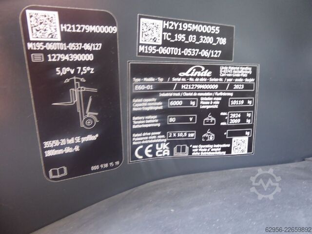 Carretilla eléctrica de 4 ruedas Linde E60-01
