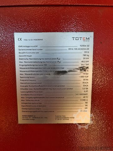 Central de Cogeração Totem 20 Nova KWK TOTEM TOTEM 10