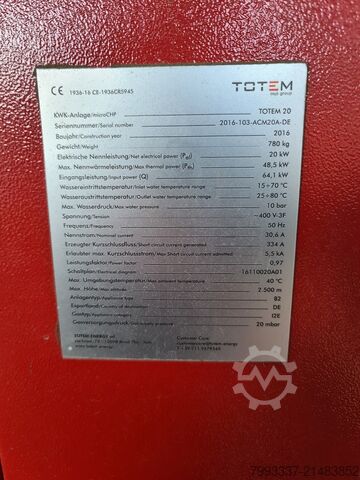 Central de Cogeração Totem 20 Nova KWK TOTEM TOTEM 10