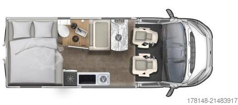 Kastenwagen Wohnmobil / Campervan Eura Mobil Van 595 HB