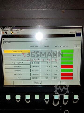 Lazer kesme makinesi TRUMPF Trumatic 3050 (L15) 6KW  / 5030 classic