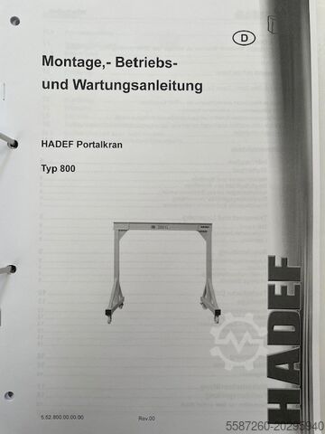 Mobilni portalni kran, nosivost 5.000 kg Carl Stahl Portalkran mobil, Tragfähigkeit 5.000 kg