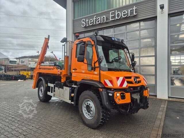 ระบบเคเบิล Mercedes-Benz Unimog U530 4x4 Jotha VarioPilot Zapfwelle Hydro