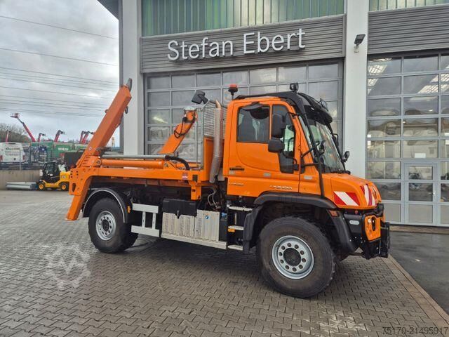 ระบบเคเบิล Mercedes-Benz Unimog U530 4x4 Jotha VarioPilot Zapfwelle Hydro