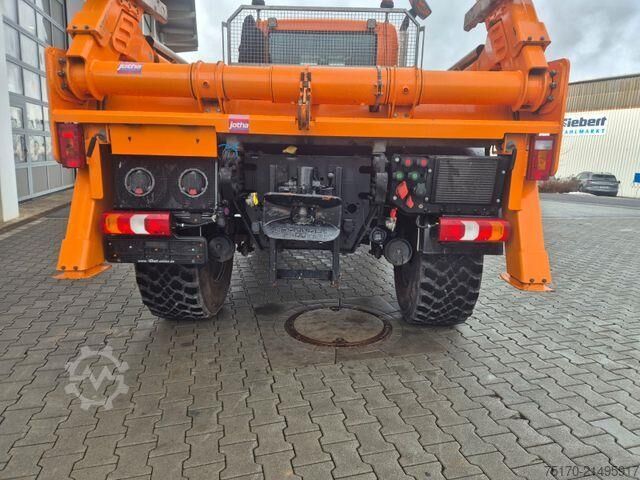 ระบบเคเบิล Mercedes-Benz Unimog U530 4x4 Jotha VarioPilot Zapfwelle Hydro