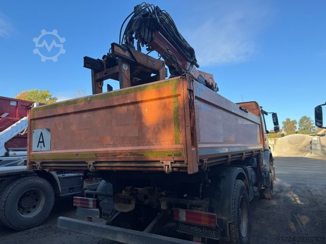Tipper truck MERCEDES-BENZ 1833 K/ Kran ATLAS/ 105000 KM