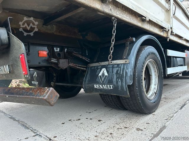 Tipper truck RENAULT Midlum 210 Kipper + Kran HMF850