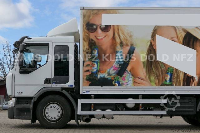 Box truck RENAULT Premium 430 6x2 Koffer Lift-/Lenkachse LBW EU5